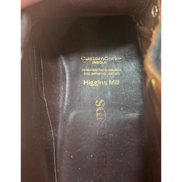 Allen Edmonds Higgins Mill Mens 10.5 Husk Suede Vibram Lug Black Brown *READ - Picture 8 of 11